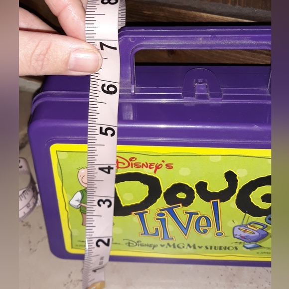 Vintage Doug Live Lunchbox Purple Jumbo Pictures 90s Kids Disney MGM Studios - Picture 7 of 8